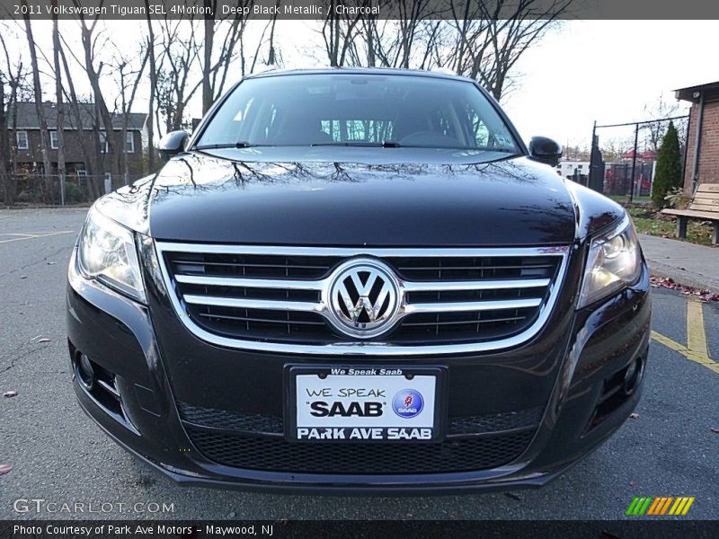 Deep Black Metallic / Charcoal 2011 Volkswagen Tiguan SEL 4Motion