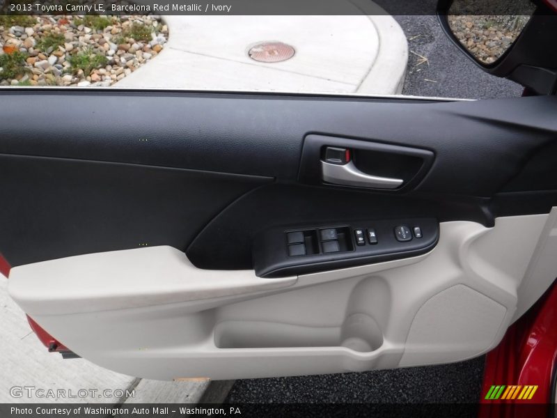 Barcelona Red Metallic / Ivory 2013 Toyota Camry LE