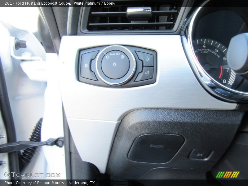 White Platinum / Ebony 2017 Ford Mustang Ecoboost Coupe