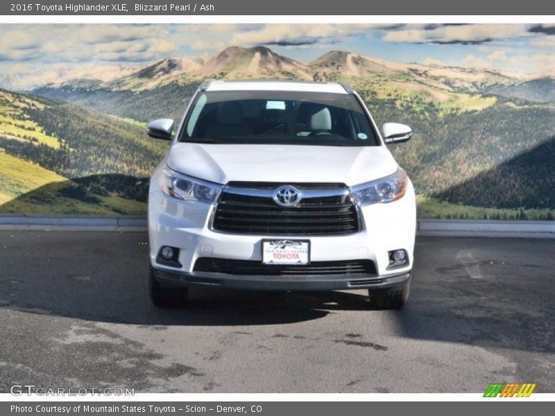 Blizzard Pearl / Ash 2016 Toyota Highlander XLE