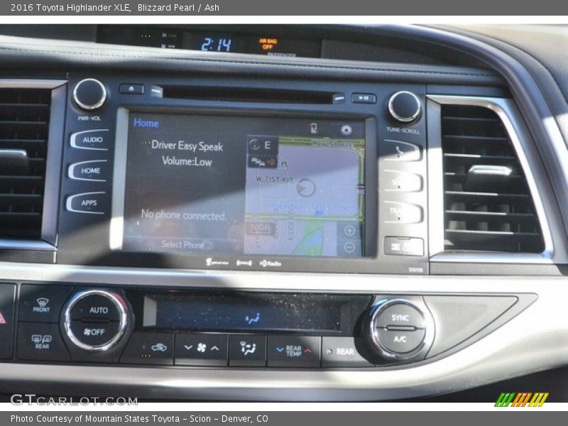 Blizzard Pearl / Ash 2016 Toyota Highlander XLE