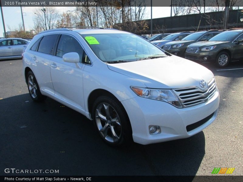 Blizzard White Pearl / Ivory 2010 Toyota Venza V6