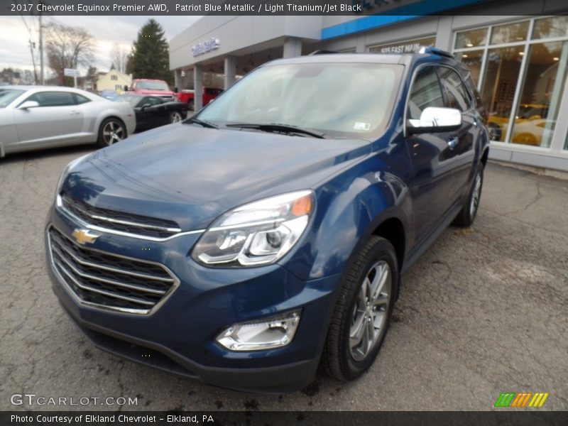 Patriot Blue Metallic / Light Titanium/Jet Black 2017 Chevrolet Equinox Premier AWD
