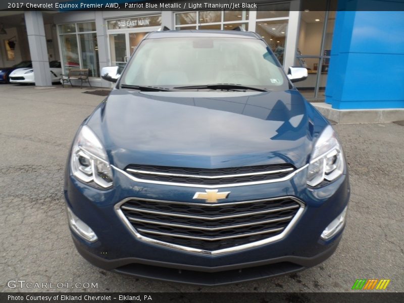 Patriot Blue Metallic / Light Titanium/Jet Black 2017 Chevrolet Equinox Premier AWD