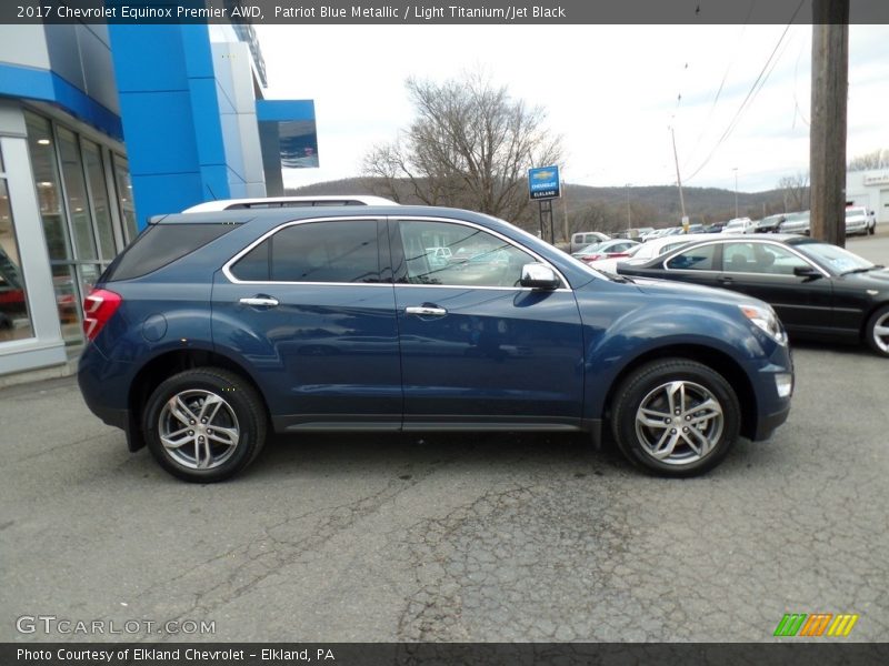 Patriot Blue Metallic / Light Titanium/Jet Black 2017 Chevrolet Equinox Premier AWD