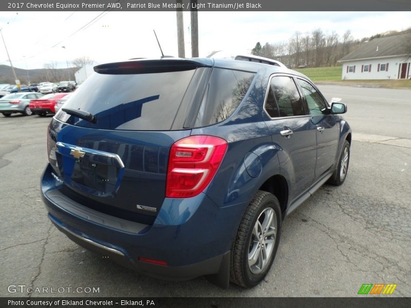 Patriot Blue Metallic / Light Titanium/Jet Black 2017 Chevrolet Equinox Premier AWD