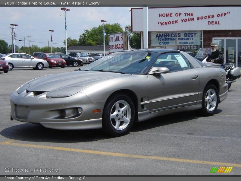 Pewter Metallic / Ebony 2000 Pontiac Firebird Coupe