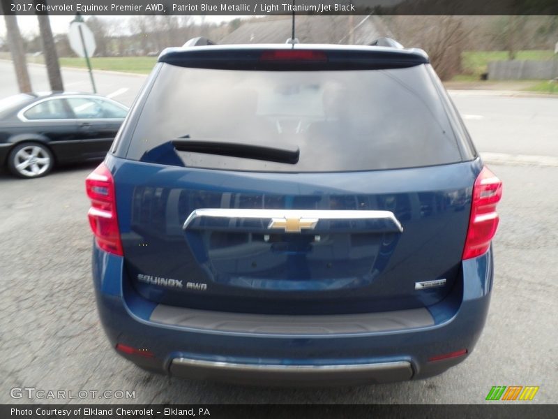 Patriot Blue Metallic / Light Titanium/Jet Black 2017 Chevrolet Equinox Premier AWD