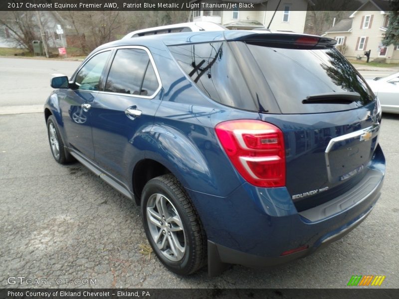 Patriot Blue Metallic / Light Titanium/Jet Black 2017 Chevrolet Equinox Premier AWD