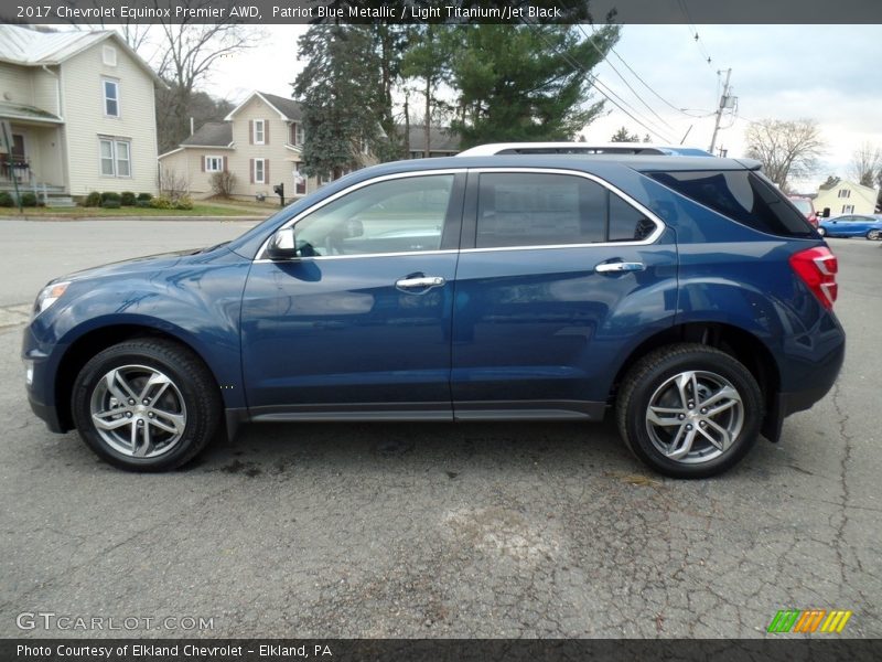 Patriot Blue Metallic / Light Titanium/Jet Black 2017 Chevrolet Equinox Premier AWD