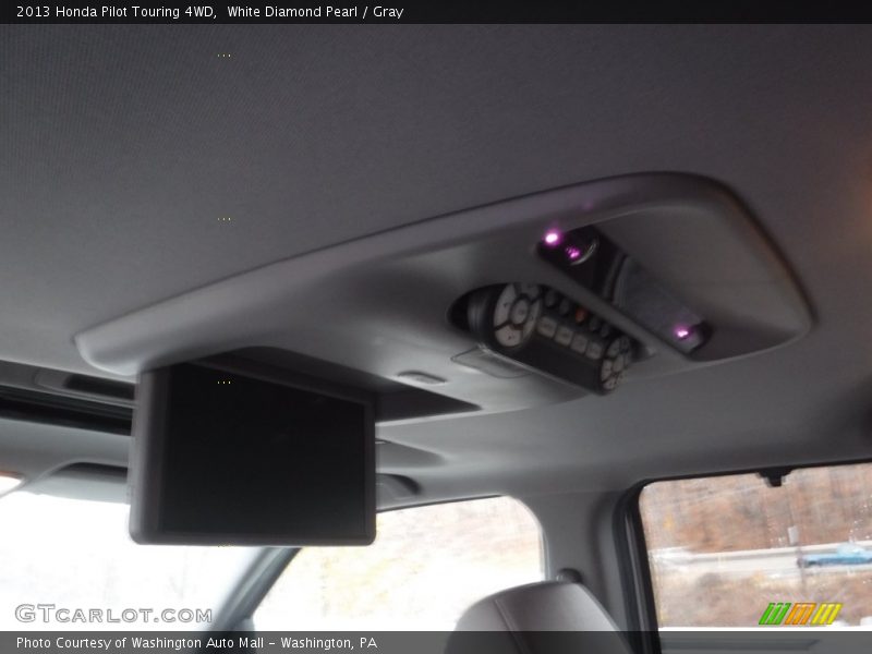 White Diamond Pearl / Gray 2013 Honda Pilot Touring 4WD