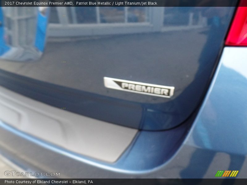 Patriot Blue Metallic / Light Titanium/Jet Black 2017 Chevrolet Equinox Premier AWD