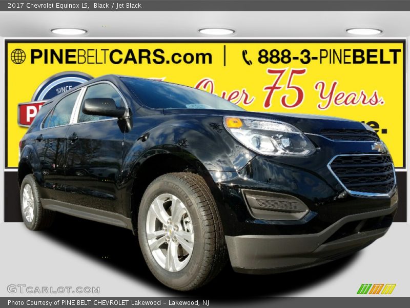 Black / Jet Black 2017 Chevrolet Equinox LS