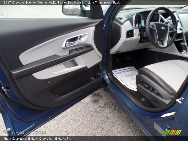Patriot Blue Metallic / Light Titanium/Jet Black 2017 Chevrolet Equinox Premier AWD