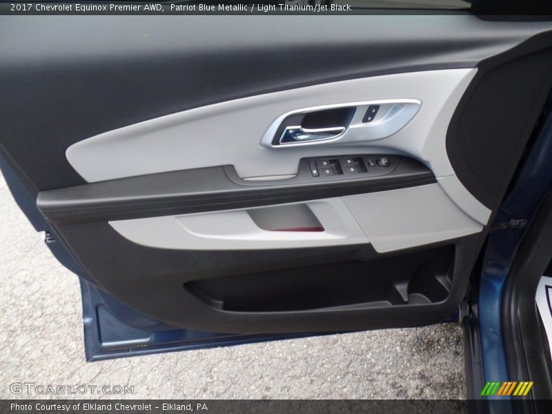 Patriot Blue Metallic / Light Titanium/Jet Black 2017 Chevrolet Equinox Premier AWD