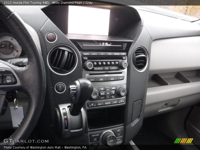 White Diamond Pearl / Gray 2013 Honda Pilot Touring 4WD