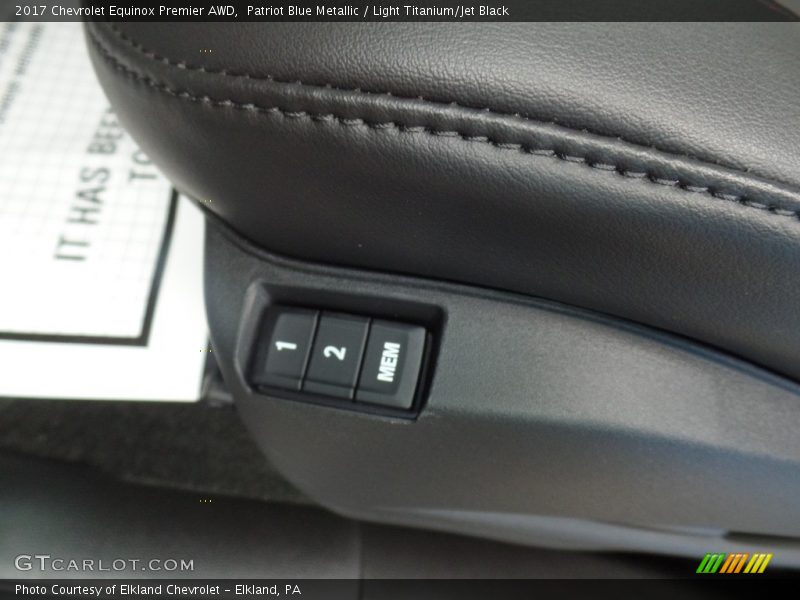 Patriot Blue Metallic / Light Titanium/Jet Black 2017 Chevrolet Equinox Premier AWD