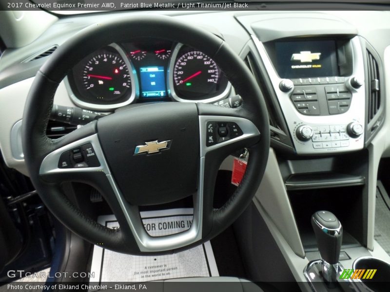 Patriot Blue Metallic / Light Titanium/Jet Black 2017 Chevrolet Equinox Premier AWD