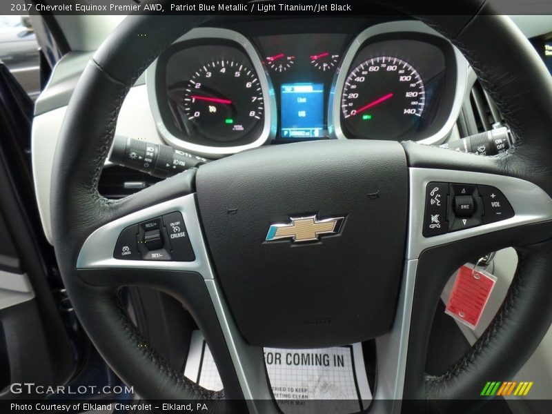 Patriot Blue Metallic / Light Titanium/Jet Black 2017 Chevrolet Equinox Premier AWD