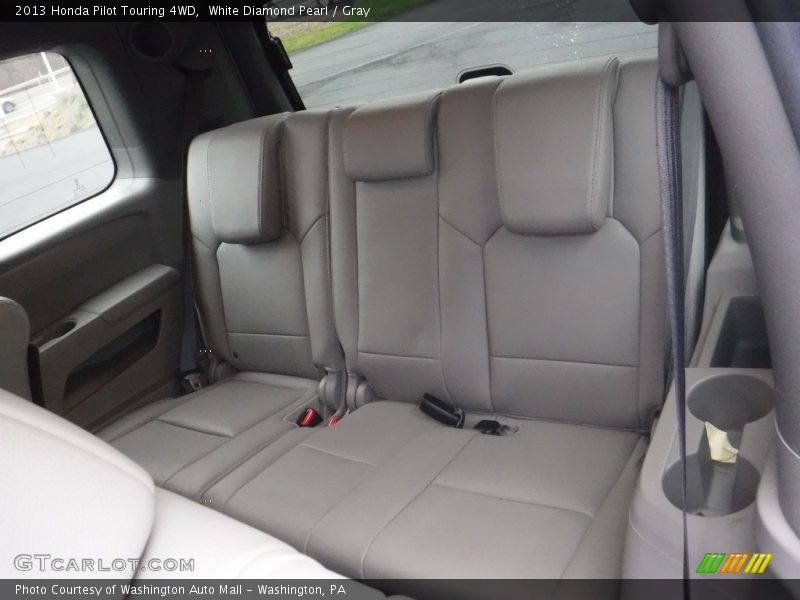 White Diamond Pearl / Gray 2013 Honda Pilot Touring 4WD