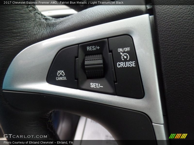 Patriot Blue Metallic / Light Titanium/Jet Black 2017 Chevrolet Equinox Premier AWD