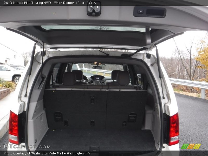 White Diamond Pearl / Gray 2013 Honda Pilot Touring 4WD