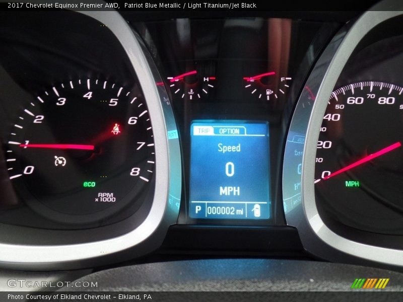 Patriot Blue Metallic / Light Titanium/Jet Black 2017 Chevrolet Equinox Premier AWD