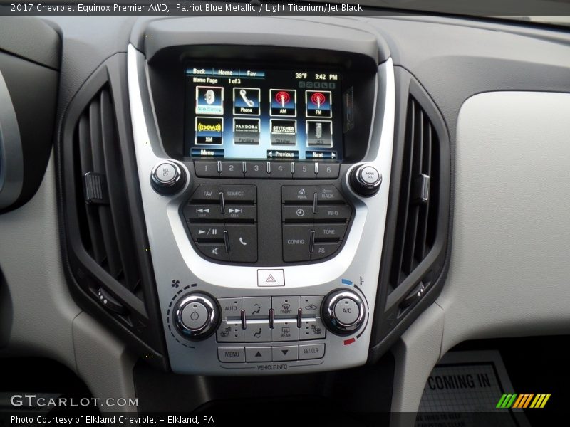 Patriot Blue Metallic / Light Titanium/Jet Black 2017 Chevrolet Equinox Premier AWD