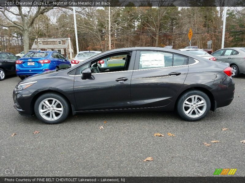 Nightfall Gray Metallic / Jet Black 2017 Chevrolet Cruze LT