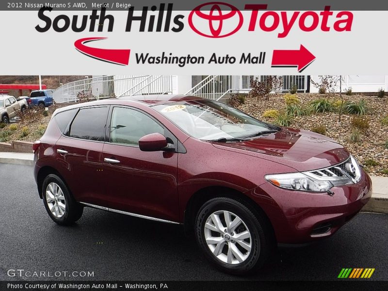Merlot / Beige 2012 Nissan Murano S AWD