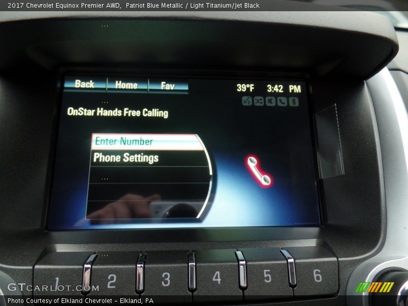 Patriot Blue Metallic / Light Titanium/Jet Black 2017 Chevrolet Equinox Premier AWD