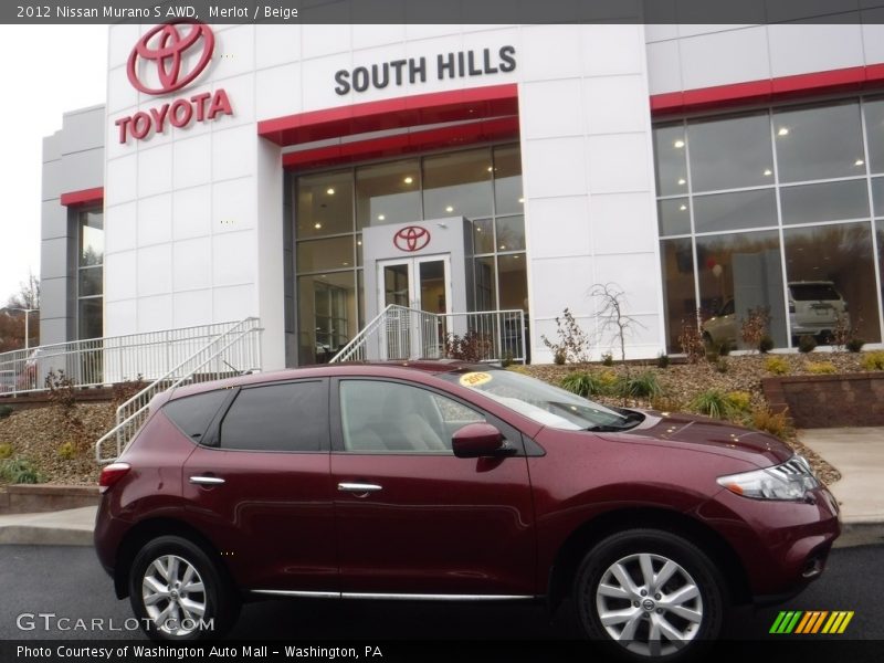 Merlot / Beige 2012 Nissan Murano S AWD