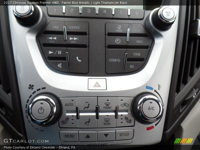 Patriot Blue Metallic / Light Titanium/Jet Black 2017 Chevrolet Equinox Premier AWD