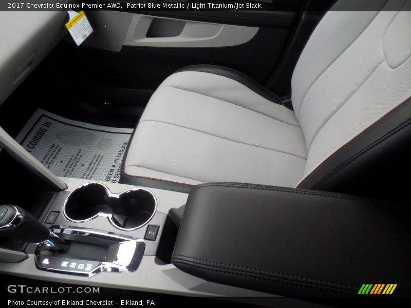 Patriot Blue Metallic / Light Titanium/Jet Black 2017 Chevrolet Equinox Premier AWD