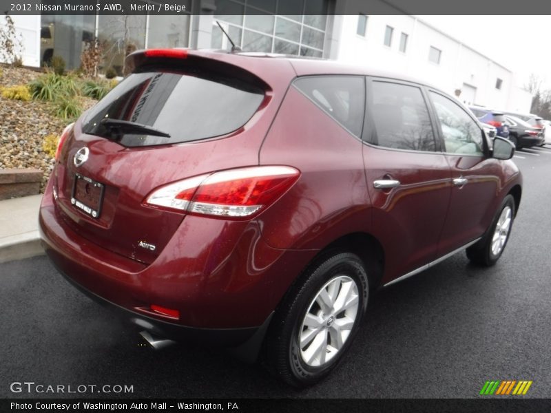 Merlot / Beige 2012 Nissan Murano S AWD