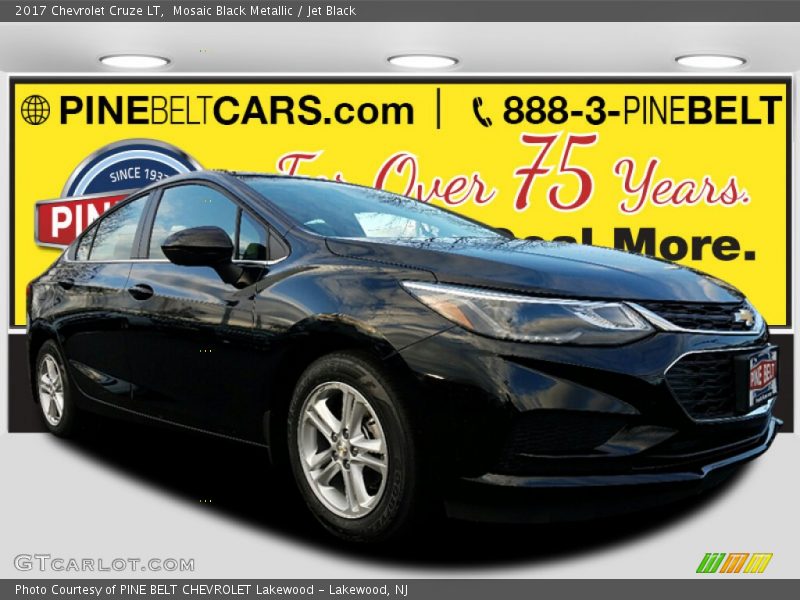 Mosaic Black Metallic / Jet Black 2017 Chevrolet Cruze LT