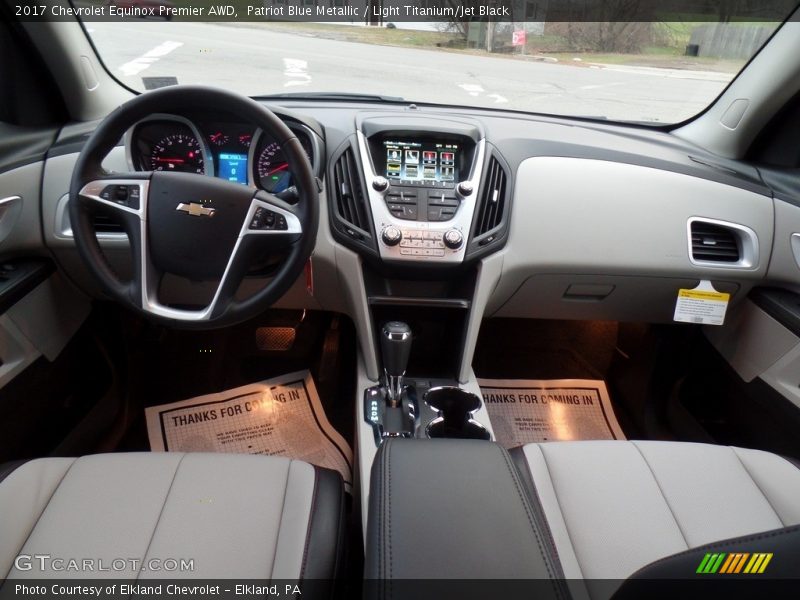 Patriot Blue Metallic / Light Titanium/Jet Black 2017 Chevrolet Equinox Premier AWD