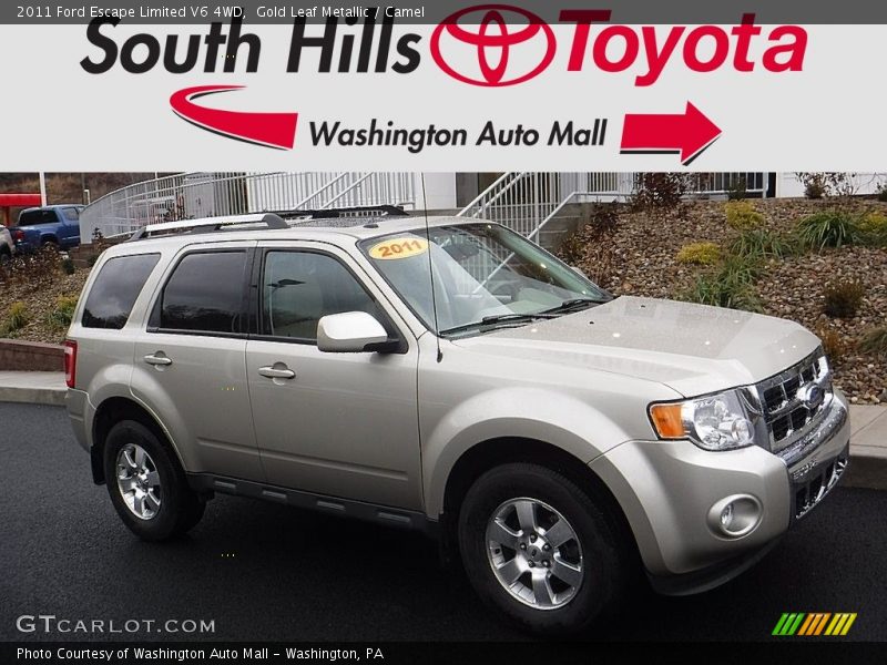 Gold Leaf Metallic / Camel 2011 Ford Escape Limited V6 4WD