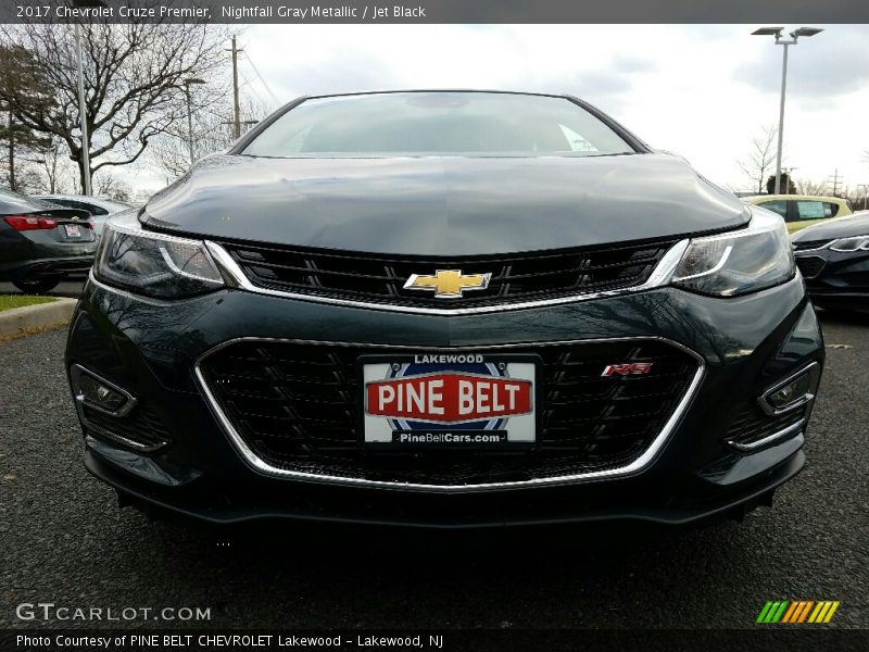 Nightfall Gray Metallic / Jet Black 2017 Chevrolet Cruze Premier
