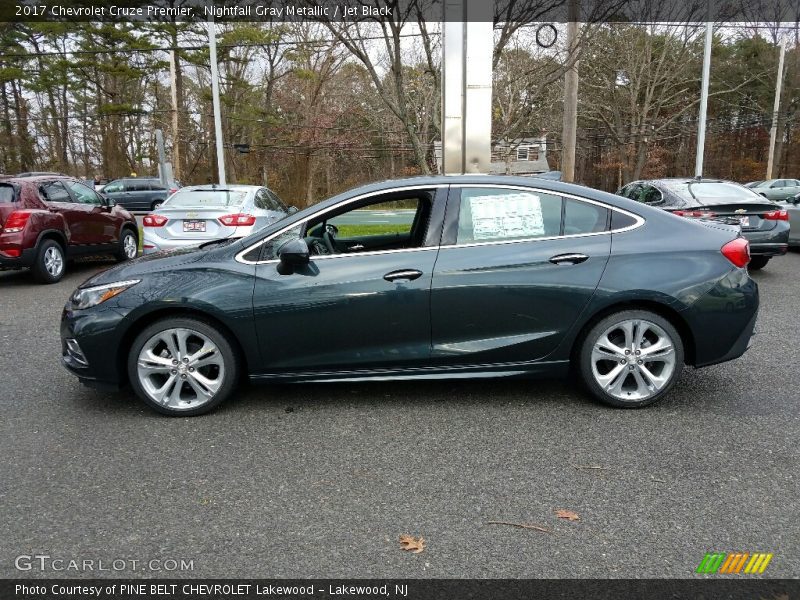 Nightfall Gray Metallic / Jet Black 2017 Chevrolet Cruze Premier