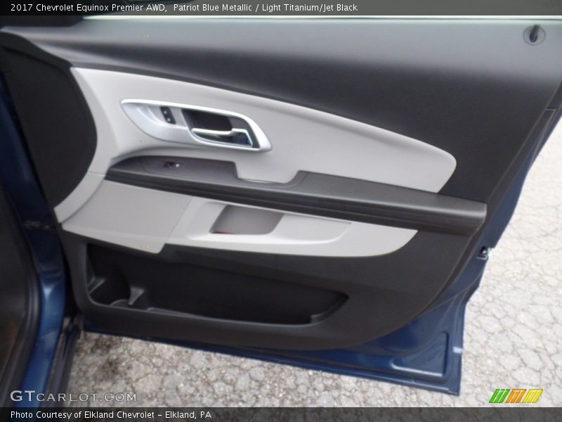 Patriot Blue Metallic / Light Titanium/Jet Black 2017 Chevrolet Equinox Premier AWD