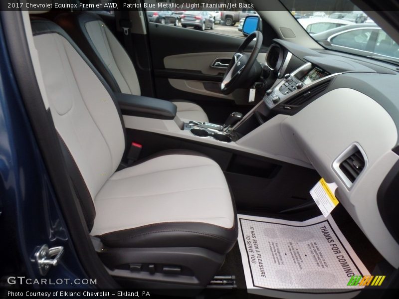Patriot Blue Metallic / Light Titanium/Jet Black 2017 Chevrolet Equinox Premier AWD