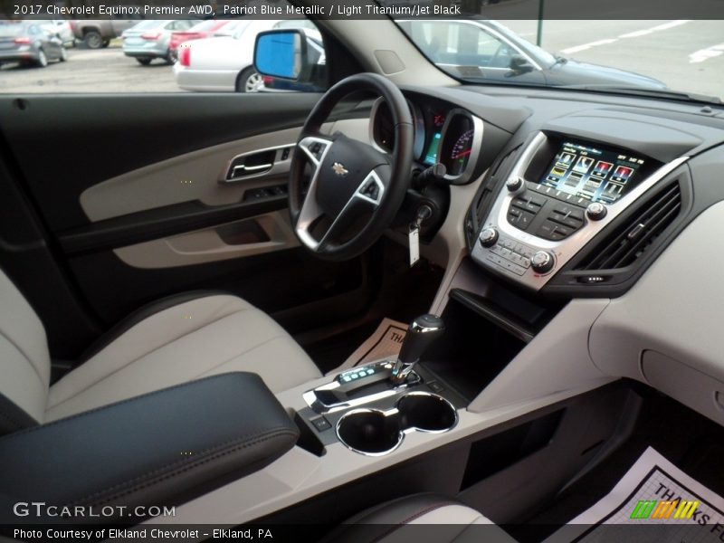Patriot Blue Metallic / Light Titanium/Jet Black 2017 Chevrolet Equinox Premier AWD