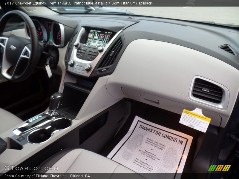 Patriot Blue Metallic / Light Titanium/Jet Black 2017 Chevrolet Equinox Premier AWD