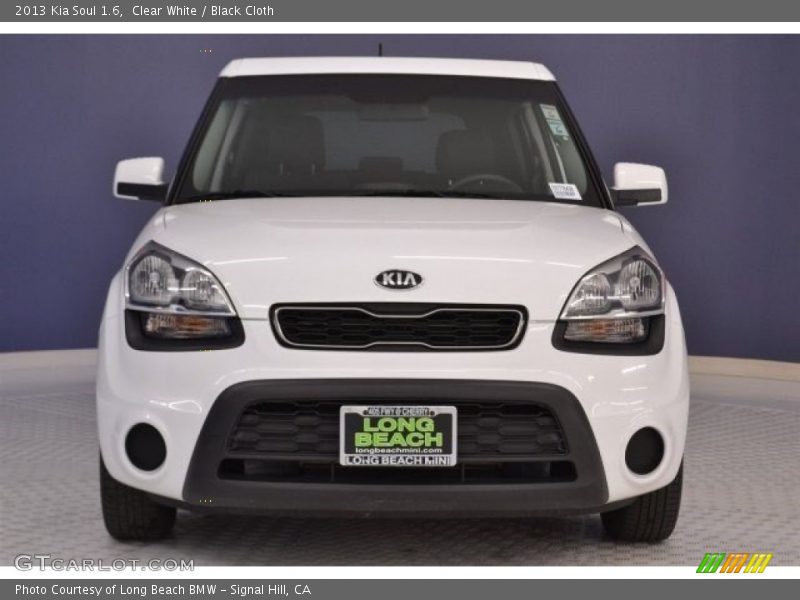 Clear White / Black Cloth 2013 Kia Soul 1.6