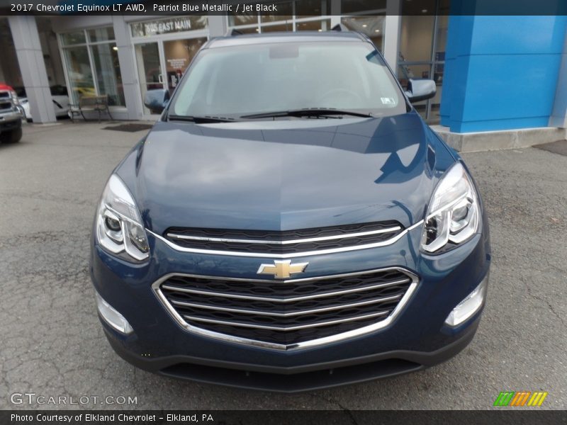 Patriot Blue Metallic / Jet Black 2017 Chevrolet Equinox LT AWD