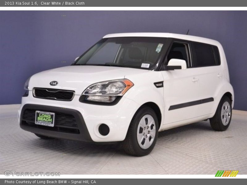 Clear White / Black Cloth 2013 Kia Soul 1.6