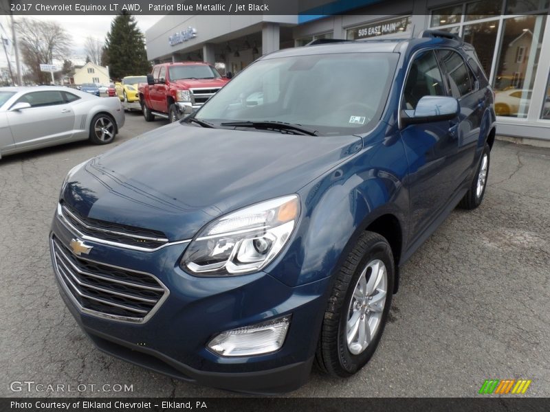Patriot Blue Metallic / Jet Black 2017 Chevrolet Equinox LT AWD