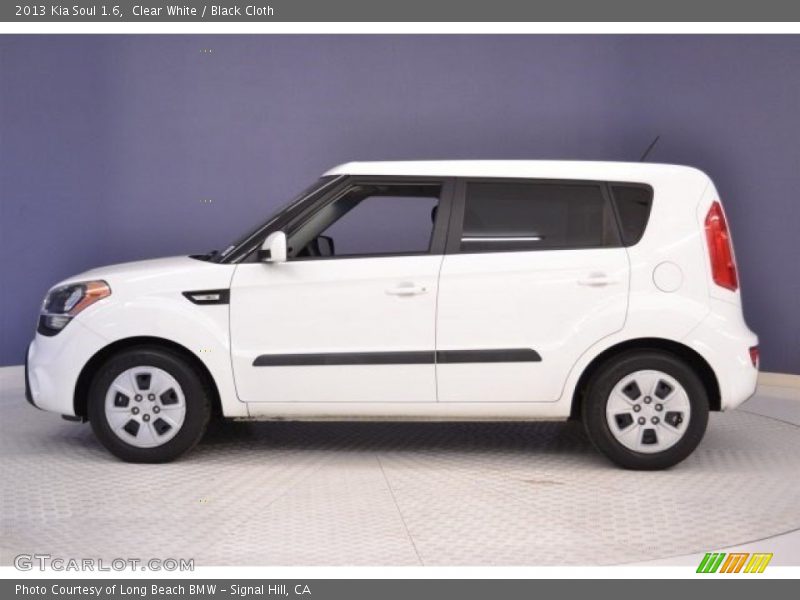 Clear White / Black Cloth 2013 Kia Soul 1.6