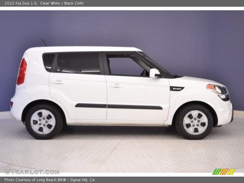 Clear White / Black Cloth 2013 Kia Soul 1.6